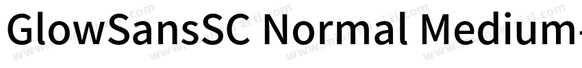 GlowSansSC Normal Medium字体转换